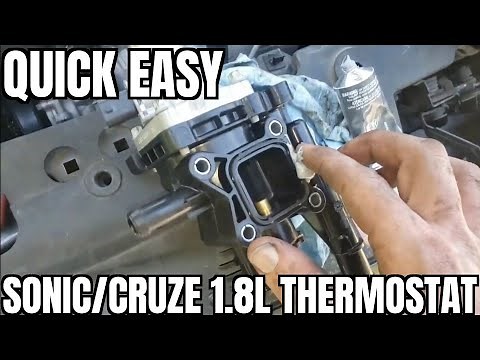 How to Replace Thermostat Housing 12-18 Chevrolet Sonic (& Cruze 1.8L)