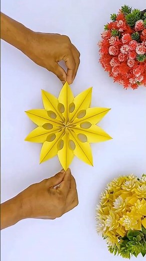 🎄✂️ Easy 3D Paper Snowflake Making | Stunning Christmas Home Decor ✨