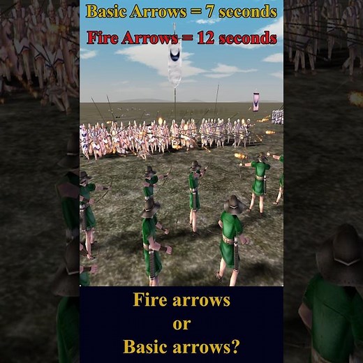 Basic Arrows are superior to fire arrows (mostly) #rometotalwar #toptips #gaming #totalwar