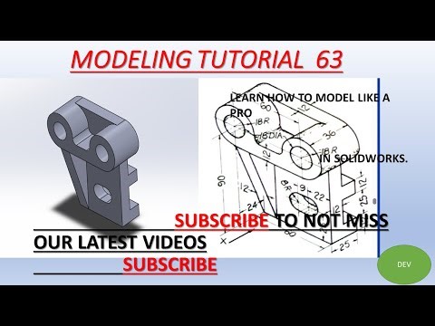SolidWorks: Modeling Parts with Advanced Features (Exercise 63)