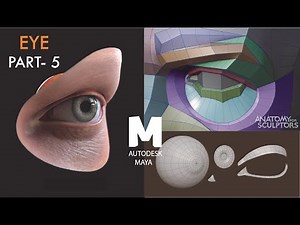 (Part-5) EYE Modeling in 3D Maya | Autodesk 3D Maya character modeling Body Photo Realistic |