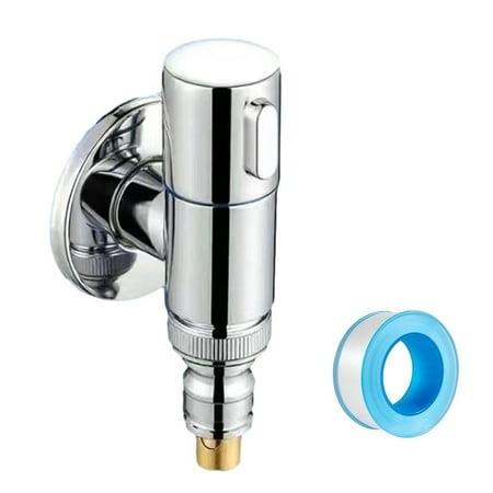 1/2" Stainless Steel Washing Machine Faucet Water Stop Quick Opening Angle Valve - Walmart.ca