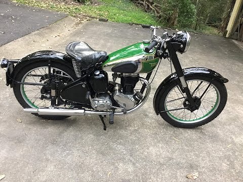 1952 BSA C11 First start in 25 years