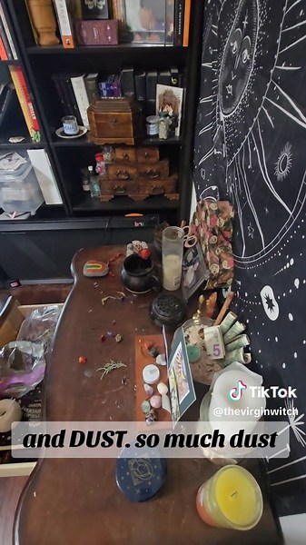 refresh my altar with me! #witchtok #witch #witchcraft #altar