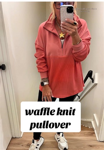 The cutest waffle knit quarter zip leggings top 🤗 #tiktokshopblackfriday #tiktokshopcybermonday #tiktokshopcreatorpicks #leggingsoutfit #waffleknit @shewin_official_us