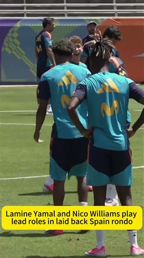 Lamine Yamal and Nico Williams play lead roles in laid back Spain rondo.