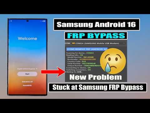 Stuck at Samsung FRP Bypass Here's the Ultimate Fix for Android 16 ADB Issues!