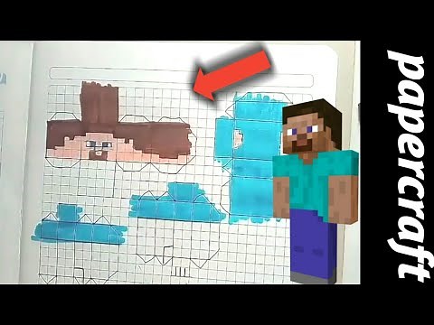 Como hacer un muñeco de minecraft de papel!!
