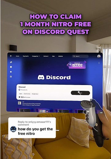 Replying to @onlyyy.omaaar111 How to claim 1 Month Nitro on Discord for Meta Quest #discord #nitro #metaquest #howto