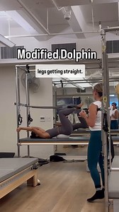 Don’t get me wrong, Dolphin is a fun move but can be a party trick. Many teachers do not take the time to dissect and find the break downs and modifications. We talk and work a lot on this concept and how to make it more accessible on real bodies during my Bodyline Method weekends. This video captures a real moment of progress — which, honestly, I find more inspiring than watching someone move perfectly. Notice how the ball offers proprioception and support — a great tool to help you feel into t