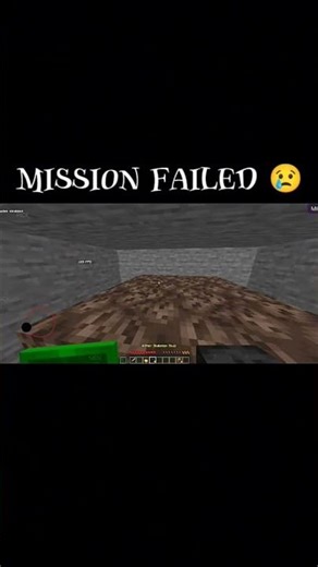 minecraft mission failed 😢