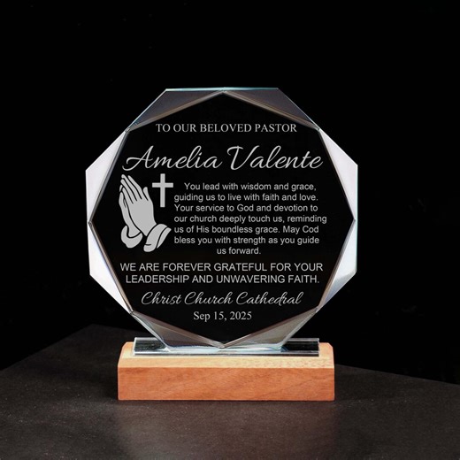 Pastor Appreciation Plaque - Custom Pastor Appreciation Gift, Gift for Pastors, Pastor Thank You, Preacher Gifts - Etsy