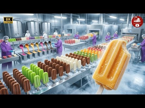 Inside a Secret Ice Cream Factory | High-Tech Production Process You’ve Never Seen