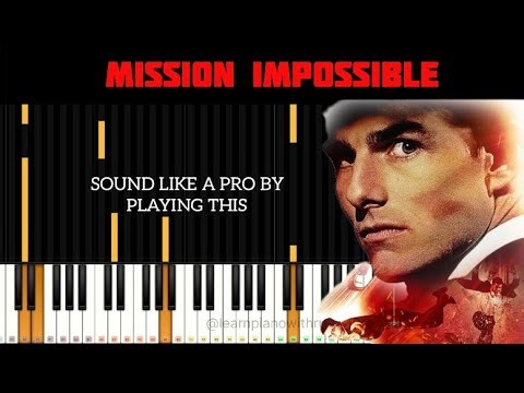 MISSION IMPOSSIBLE - THEME | piano tutorial
