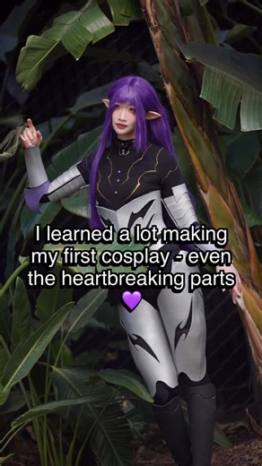 🌸 on Instagram: "This cosplay means the most to me and was also my biggest lesson and struggle as a new cosplayer 💜 Story time: I am brand new to cosplay, had very few cosplay friends, and this was my first homemade cosplay and first armor build. I couldn’t afford to go to AX, so my friends had pooled together to get me a ticket . I was determined to give it my all, but on day one I stood in the corner of the convention hall not knowing what to do or where to go, feeling completely invisible i