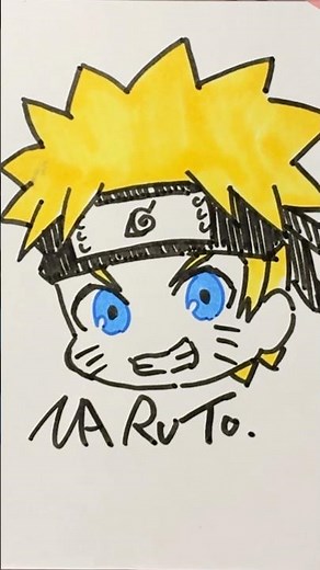 【簡単】ナルトのシンプルな描き方🍥✒️#naruto #narutoshippuden #howtodraw #drawing #art #easy