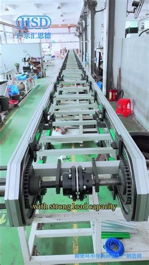 Customized vertical double-track curved guide rail conveyor, production line conveyor equipment