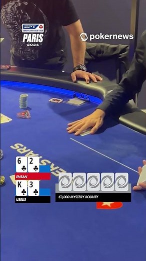 WSOP Main Event Winner (2019) Hossein Ensan Bubble Boy Final Table! ‪@PokerStars‬ | #Shorts #EPTParis