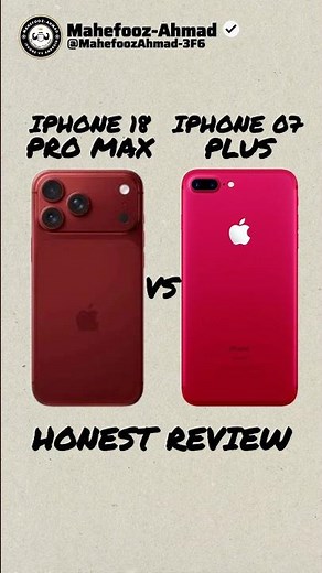 iPhone 18 Pro Max Vs iPhone 7 Plus Honest Review #shorts #tech