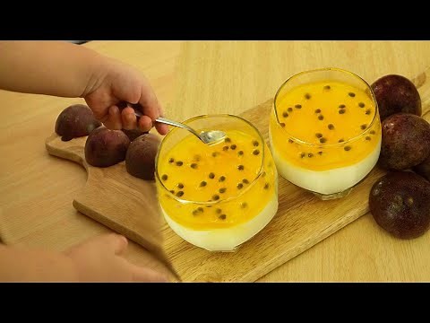 Passion Fruit Panna Cotta |Easy recipe |Com's kitchen