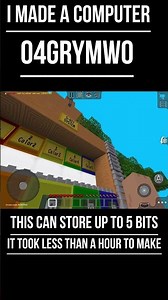 I made a WORKING 5-bit system in my MultiCraft server #multicraft #shorts