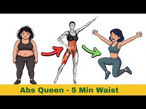Abs Queen Core Routine For A Tighter Waist, 5 Minute Workout
