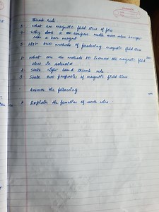 State right-hand thumb rule.State two properties of magnetic f... | Filo