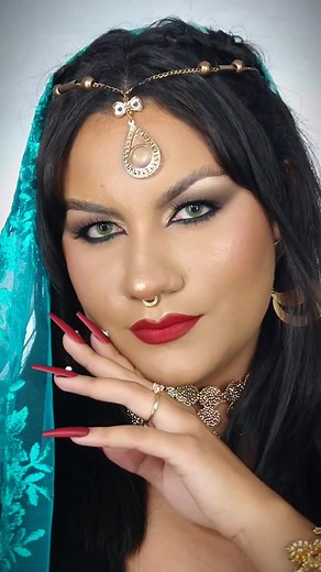 Entrei na trend galera - indian Bride/asoka #fy #makeup #idianmakeup #asoka #asokamakeup #trend #indianbride