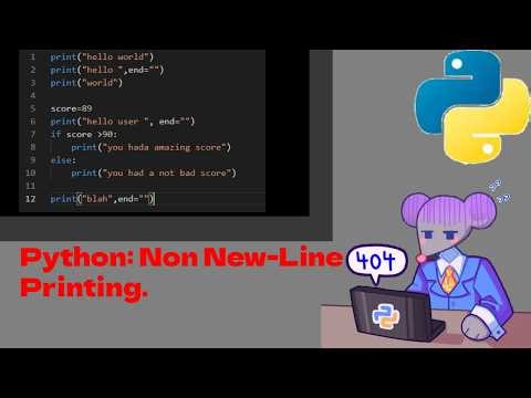 Python: Non New-Line Printing.