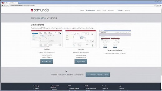 camunda BPM Online Demo (en)