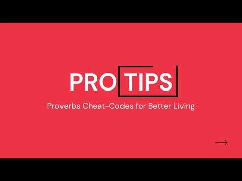 Pro Tips | Proverbs | Part 1 | Dr. JP Vick