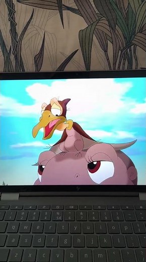 the land before time the Great Day of the flyers littlefoot says Tho Petrie that he is a good flyer