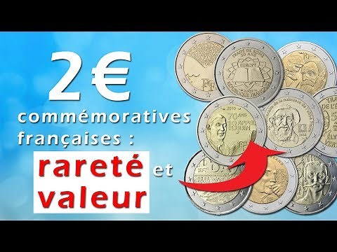 € 2 French commemorative coins: rarity and value