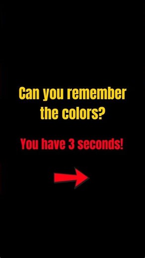 Can You Remember These Colors? 🤔 #Shorts