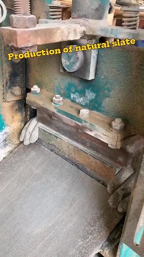 The cutting process of slate #ForYou #knowledge #popularscience #machinery #craft | mechmaster6 | Facebook