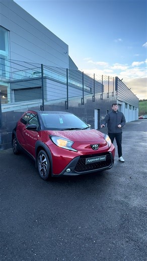 Pre-Registered Vehicle🔥 2025 Aygo X Design Model - 1.0 petrol manual - Finished in this fabulous Chili Red Bitone😍 #toyota #aygo #petrol #ireland #fyp
