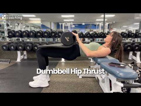 How to do a Dumbbell Hip Thrust (Beginner Friendly)