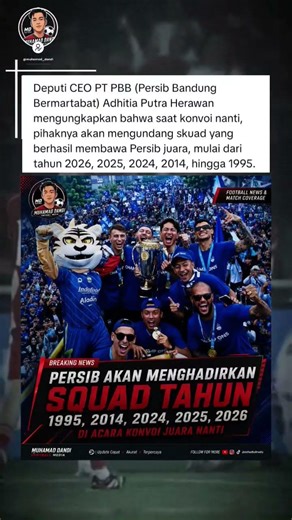 Bukan Sekadar Konvoi! Persib Hadirkan Semua Era Juara Sekaligus