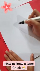9.9K views · 104 reactions | How to Draw a Cute Chick  My daughter's drawing ❤️ #drawing #fbreels | Febbie Milloroso | Facebook