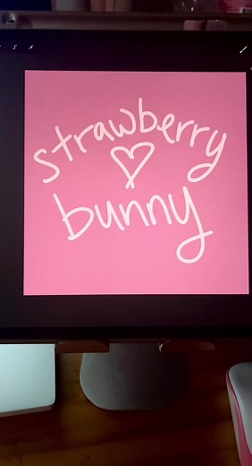 🍓🐰 made a new pfp for my steam account! 💗 #arttok #girlyart #pinkart #pinkaesthetic #digitalart #procreate #kawaiiart #artistsoftiktok