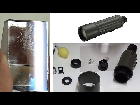 Riparazione con pulizia prismi e lenti su cannocchiale swarovski, dopo riparazione maldestra.