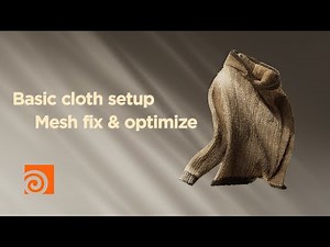 Basic Cloth Hoodie Simulation In Houdini l Connecting & Optimizing Mesh l Beginner Tutorial