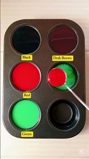 “From Midnight Ruby to Forest Noir: The Magic of Black × Red × Green "#colormix #colorpalette #asmr