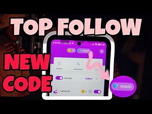 Top Follow Promo code Today ♥️Top Follow Promo Code👌 Top Follow Code today👍