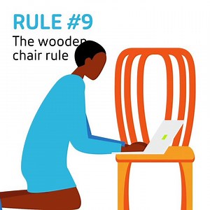 2.3K views · 204 reactions | Let's talk ergonomics, shall we? Your #WFH setup matters! Our "Rules to Work By" Tip #9 is to be comfortable where you work -- and if a wooden chair is your only option, follow it up with a steady dose of yoga. 律‍♂️ | Citrix | Facebook