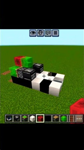 how to make a car minecraft in bedrock addition 🤯☠️😱#minecraft #shorts