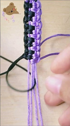 macrame basic knots tutorial 135#bracelet #bracelate #luckycraft #shorts #fyp