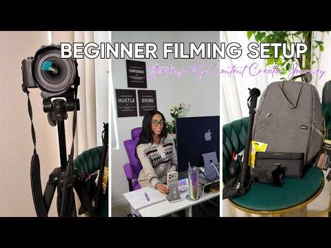 My Beginner Filming Setup & Camera Equipment | Starting My Content Creator Journey