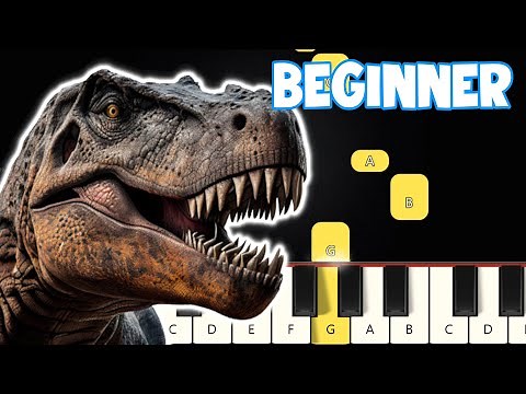 Jurassic Park Theme | Beginner Piano Tutorial | Easy Piano