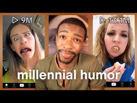 trying to laugh at cringe millennial humor